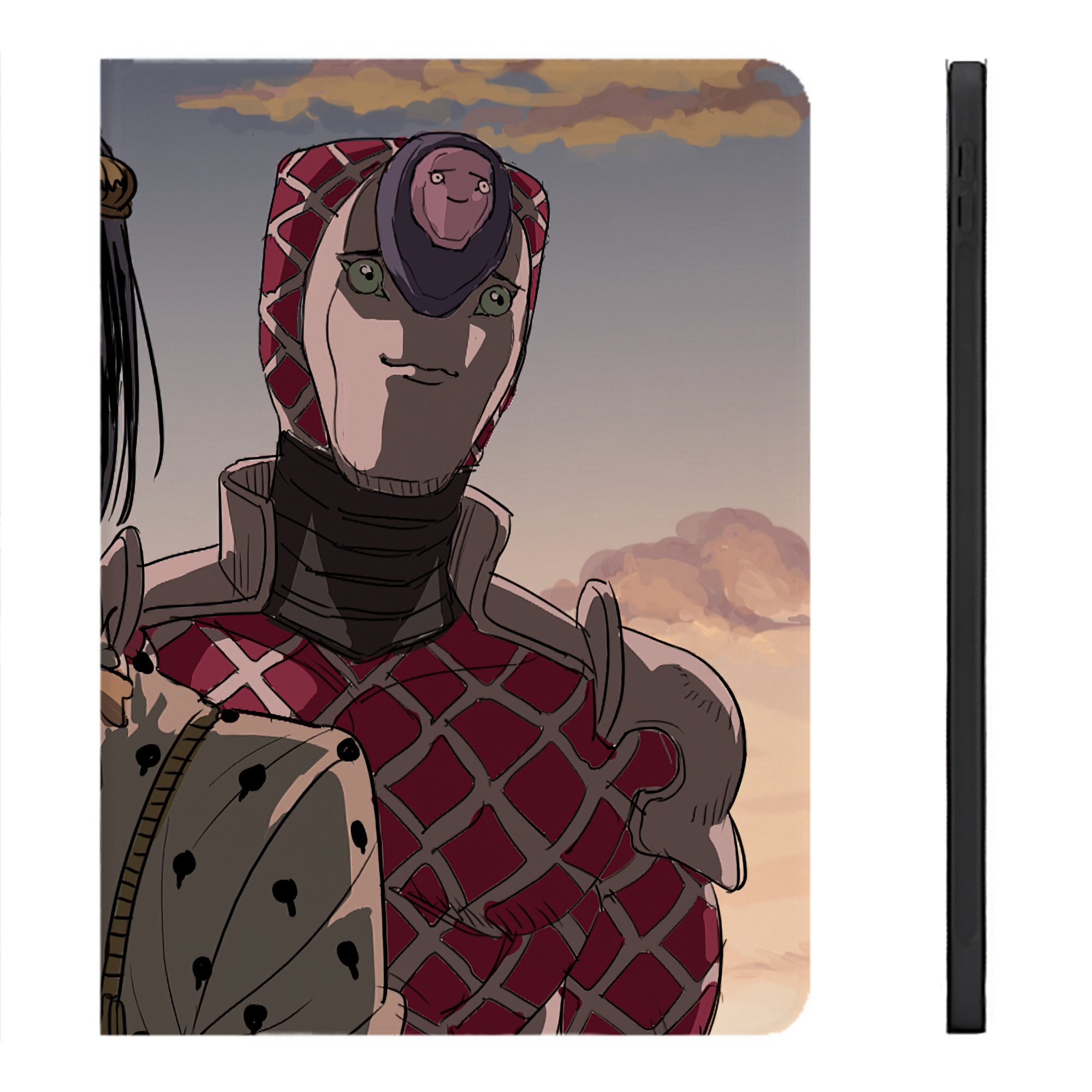 （画像用） ジョジョの奇妙な冒険 JoJo's Bizarre Adventure IPadケース ペンホルダー付き ブックスタイルデザイン